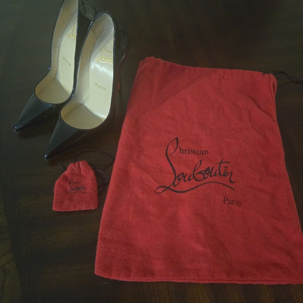 Christian Louboutin So Kate Size 36 120mm Black Patent Heels - Picture 6 of 6